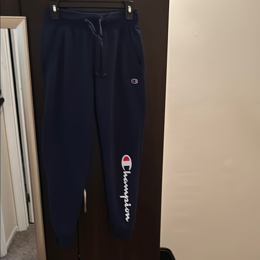Champion Blue Athletic Sweatpants with Drawstring